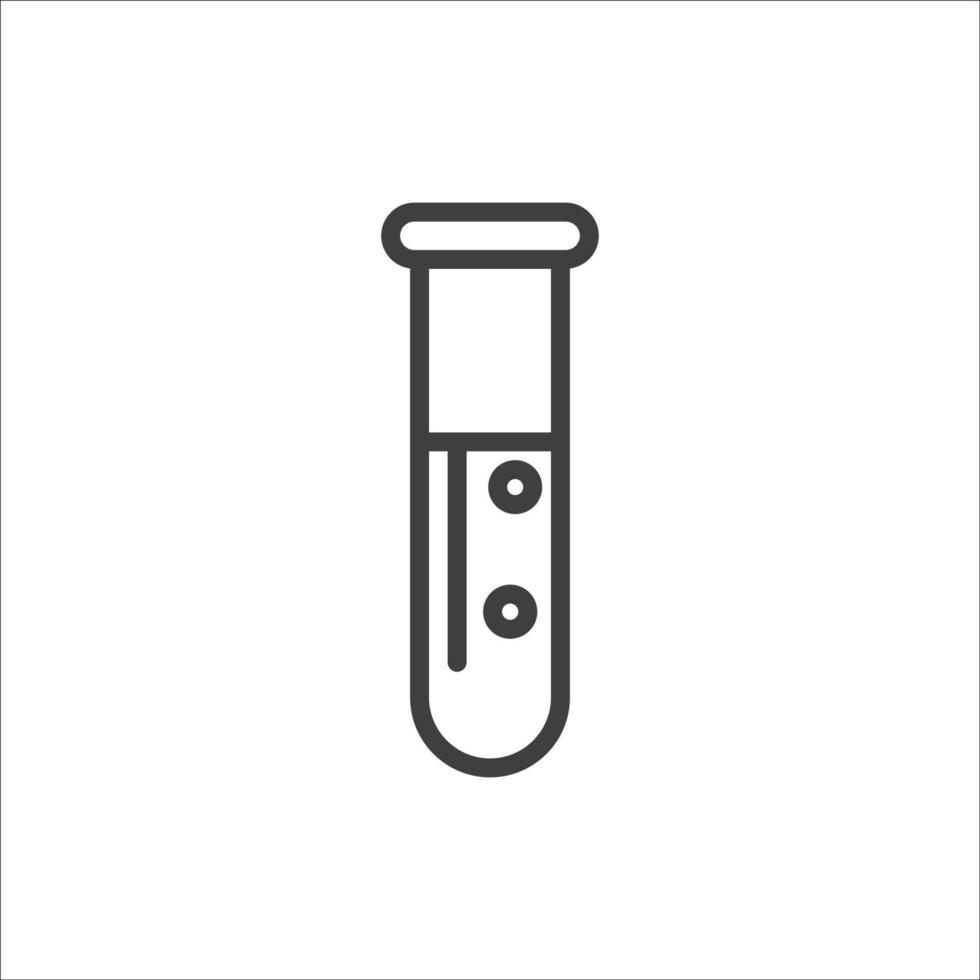 Vector sign of The Flask symbol is isolated on a white background. Flask icon color editable.