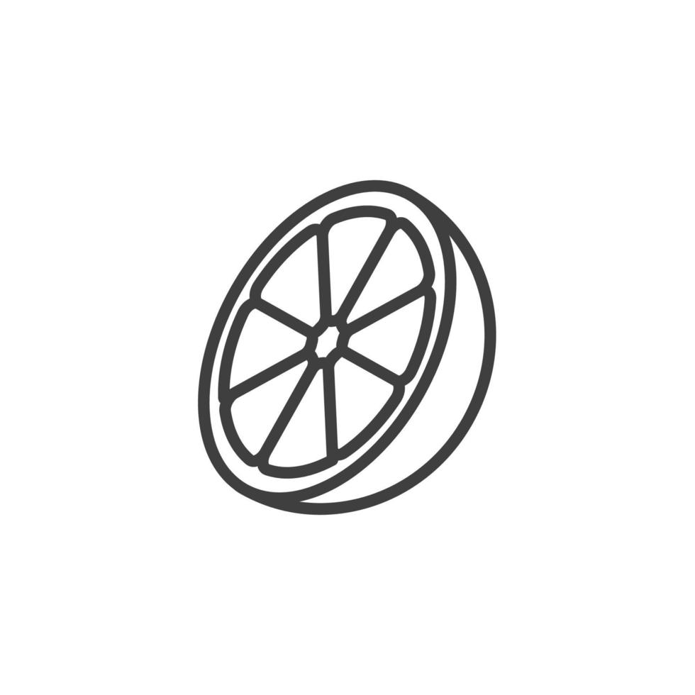 Vector sign of The orange symbol is isolated on a white background. orange icon color editable.
