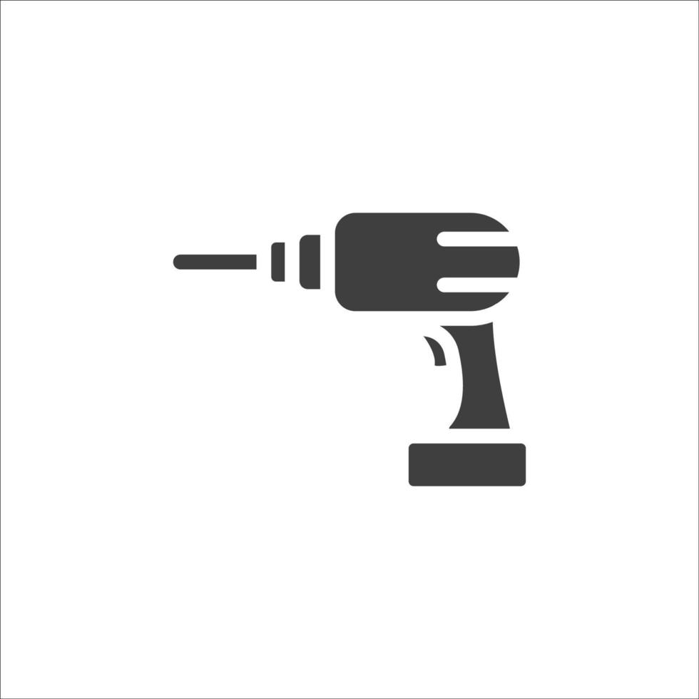 Vector sign of The screwdriver symbol is isolated on a white background. screwdriver icon color editable.