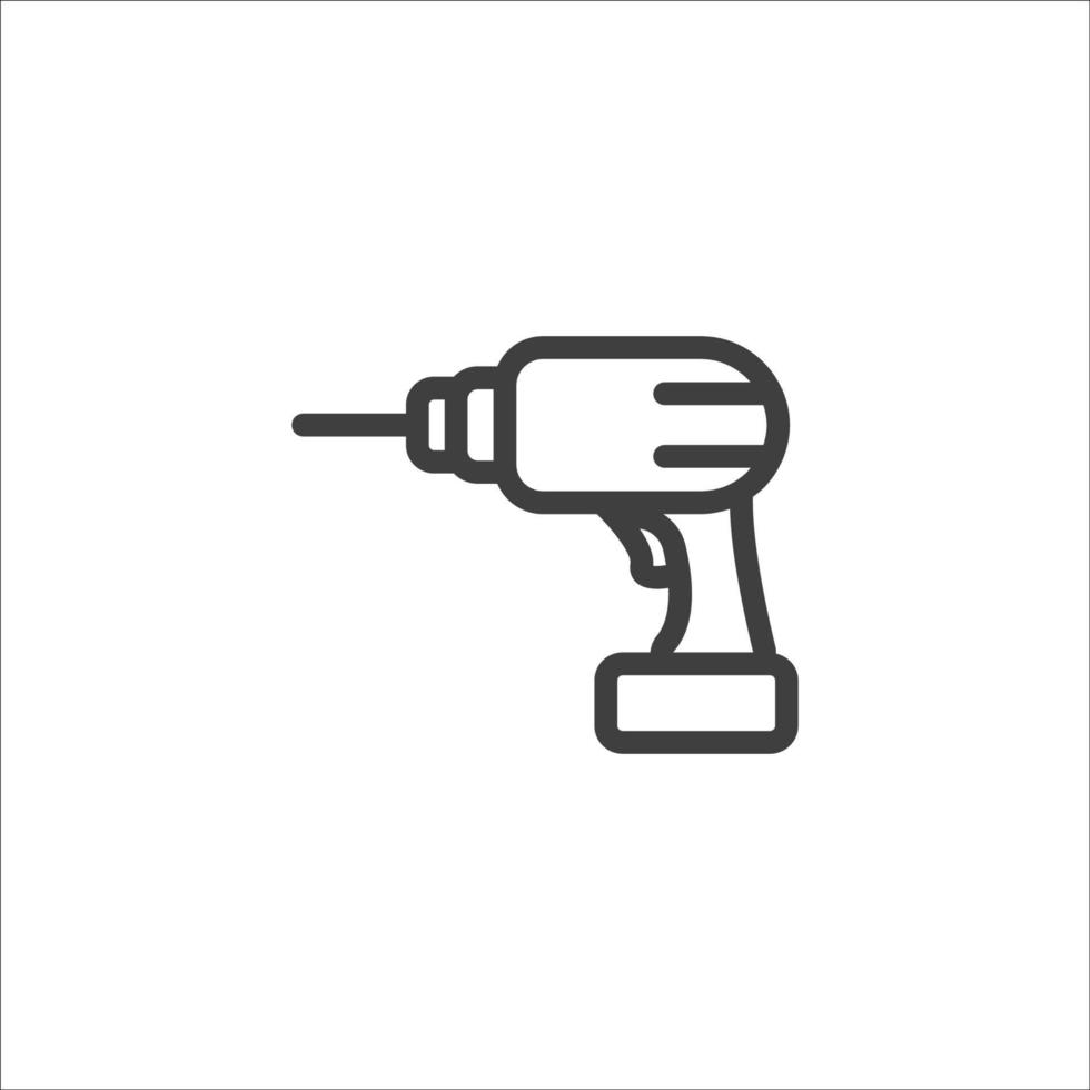 Vector sign of The screwdriver symbol is isolated on a white background. screwdriver icon color editable.