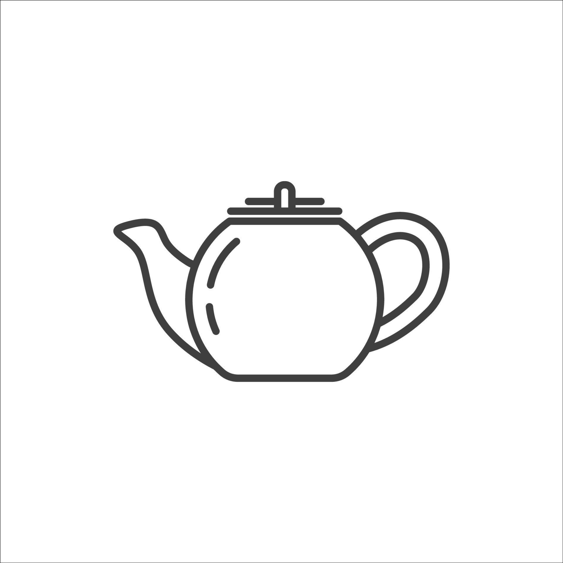 Vector sign of The Teapot symbol is isolated on a white background