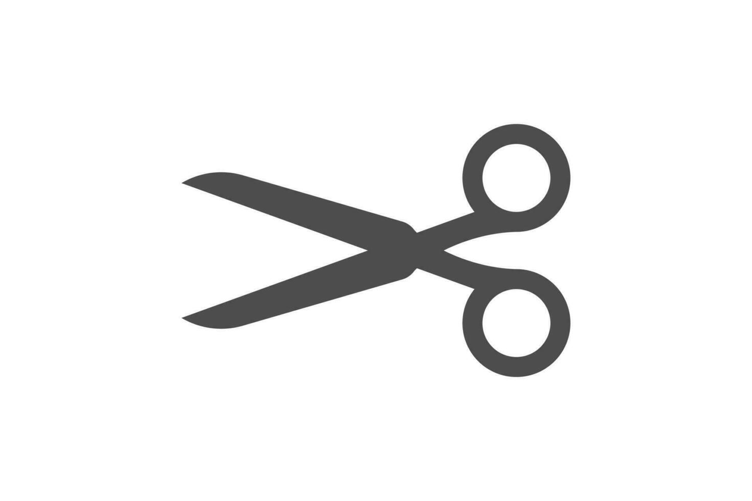 Scissor icon black color vector