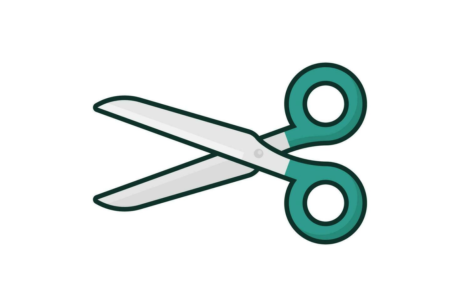 Scissor icon black color vector