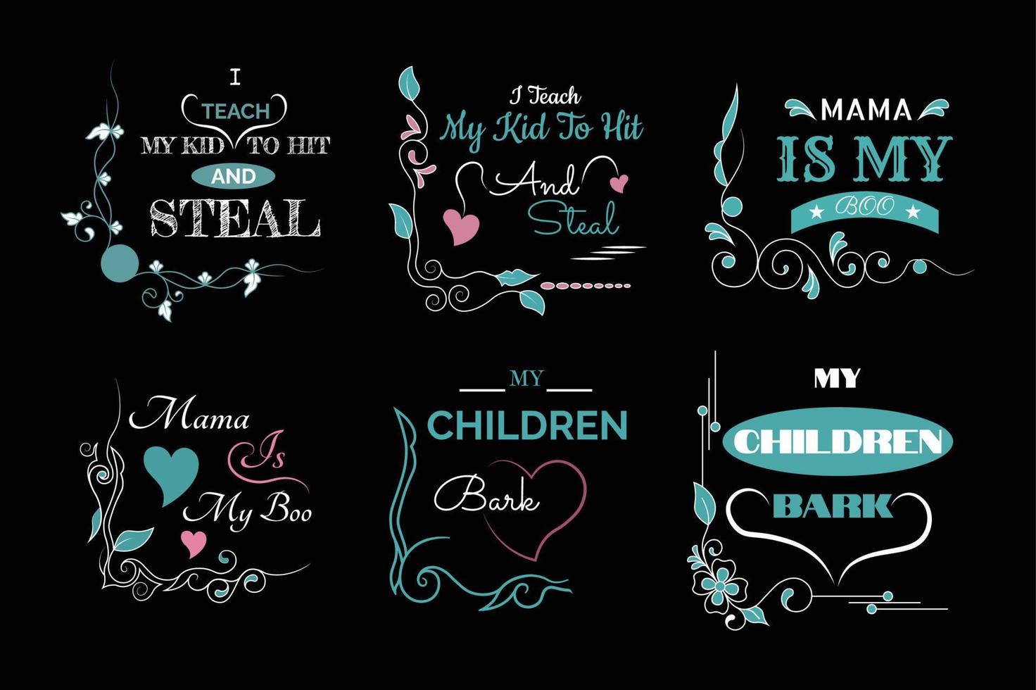 baby t shirt design bundle vector