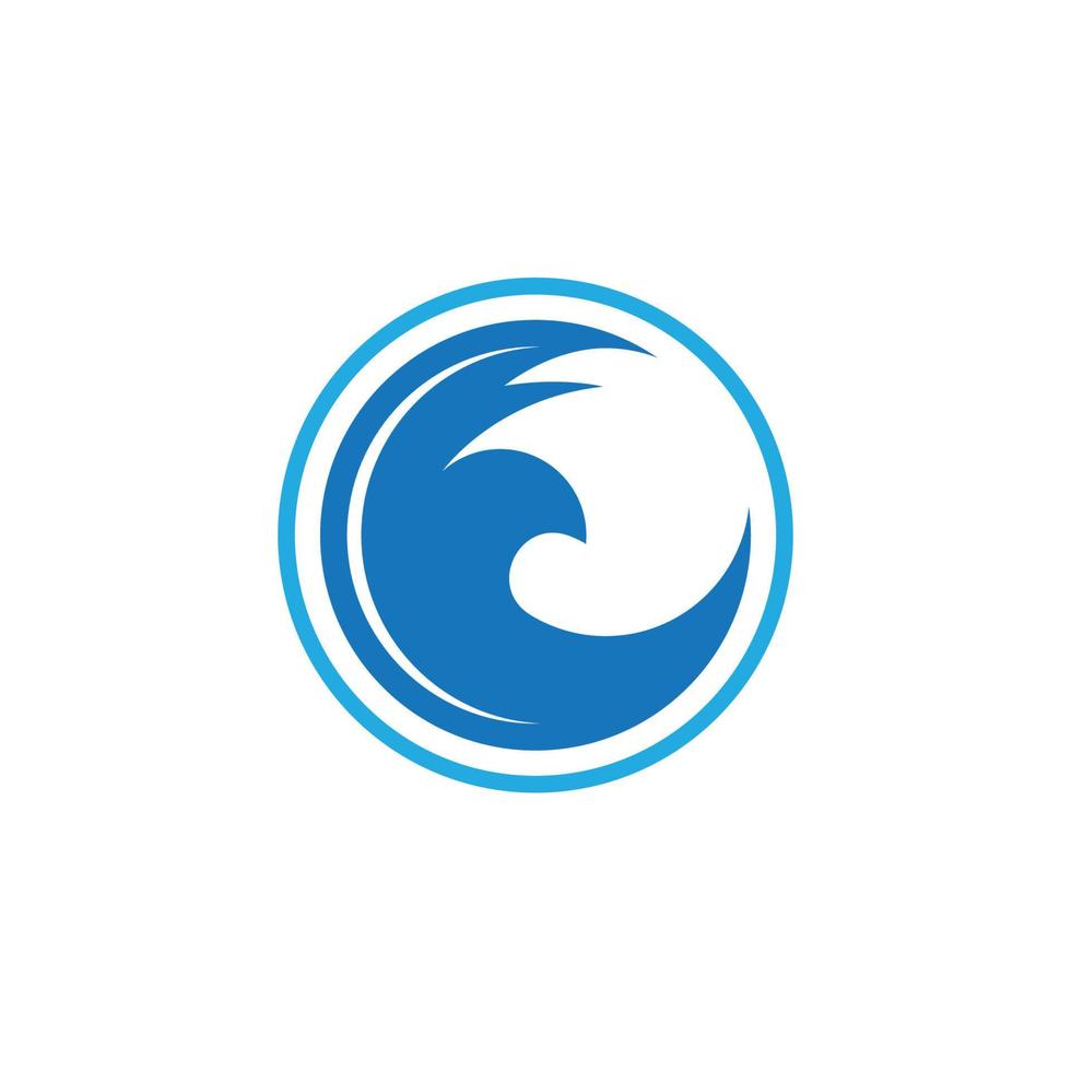 Water wave logo and Sea wave logo or beach water waves, with vector design concept.