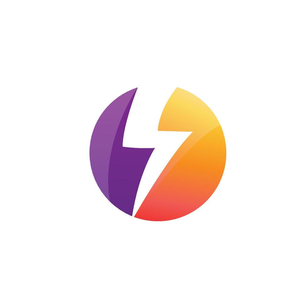 Thunderbolt logo and symbol vector