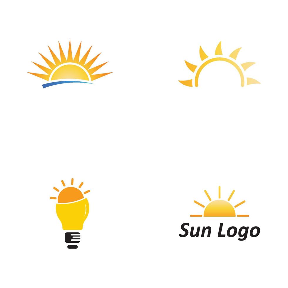 icono de ilustración de vector de sol