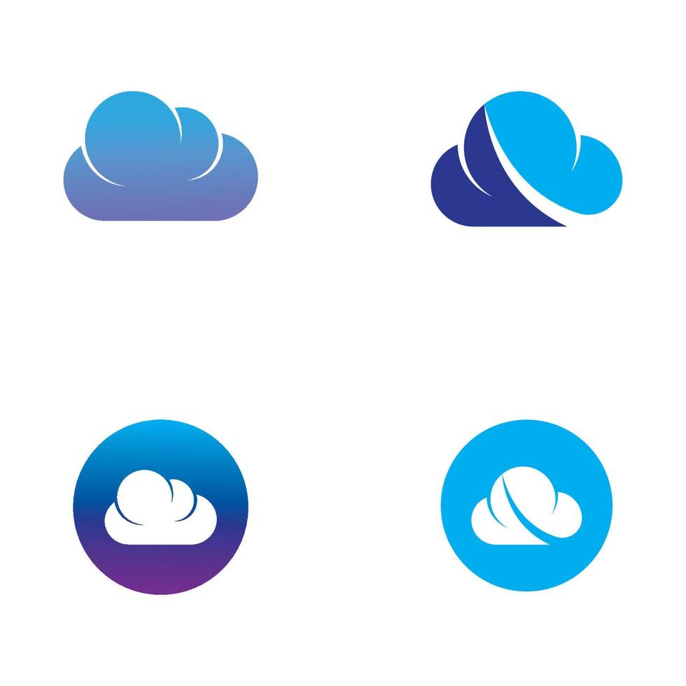 Cloud template vector