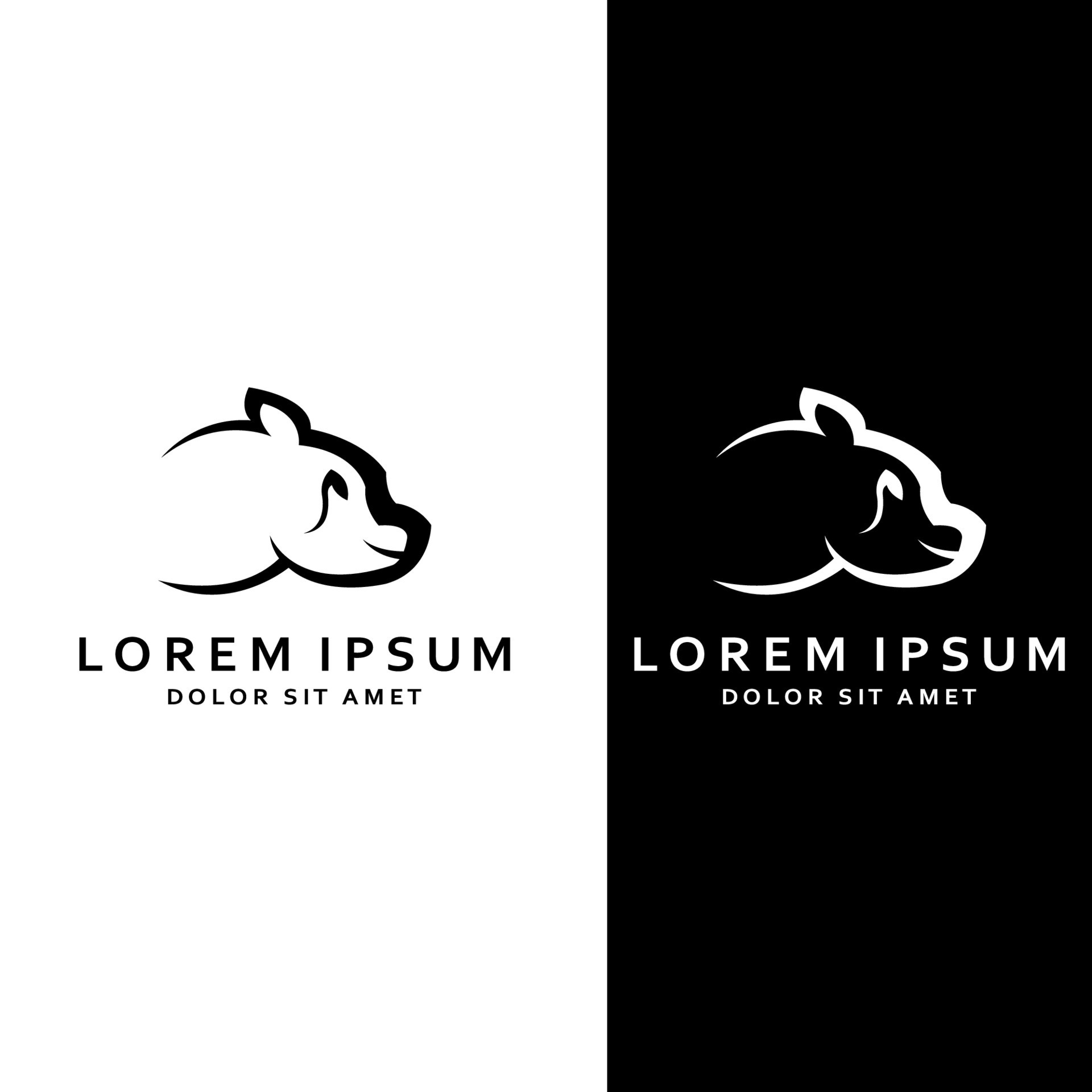 Cheetah animal logo with design concept vector illustration template