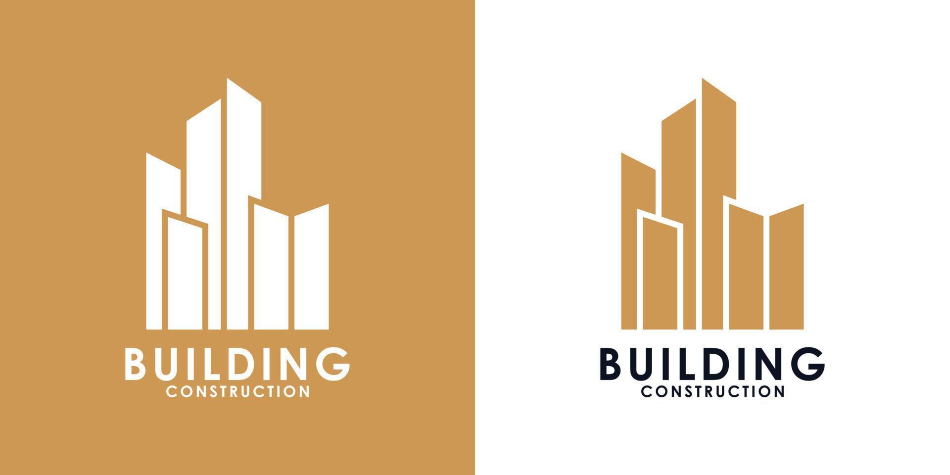 vector premium de diseño de logotipo de edificio