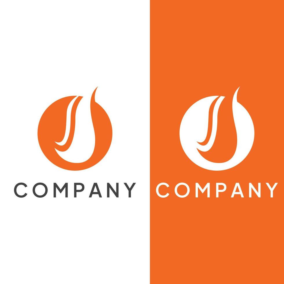 Fire or flame logo, fireball logo, and embers. Using a vector illustration template design concept.