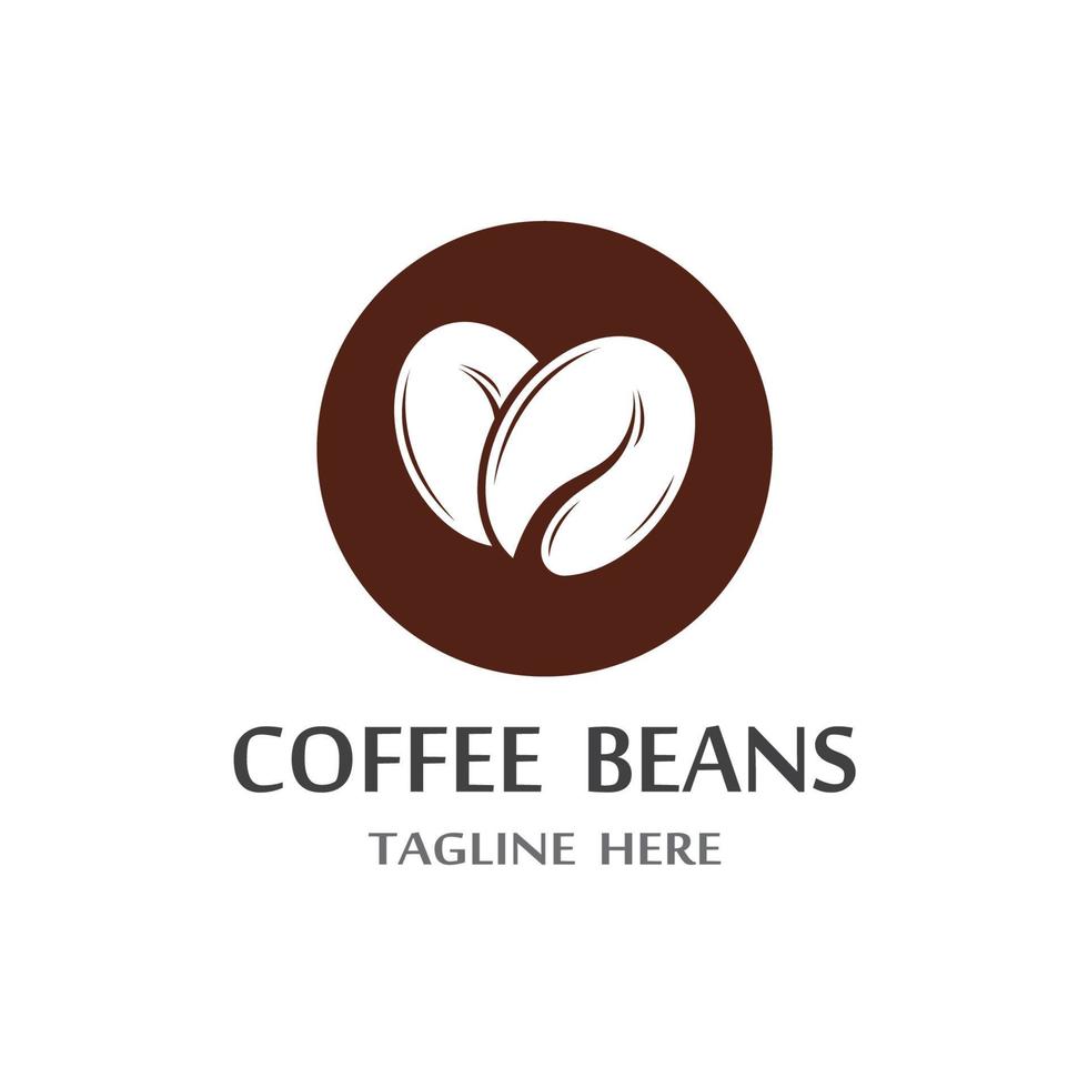 coffee bean icon vector