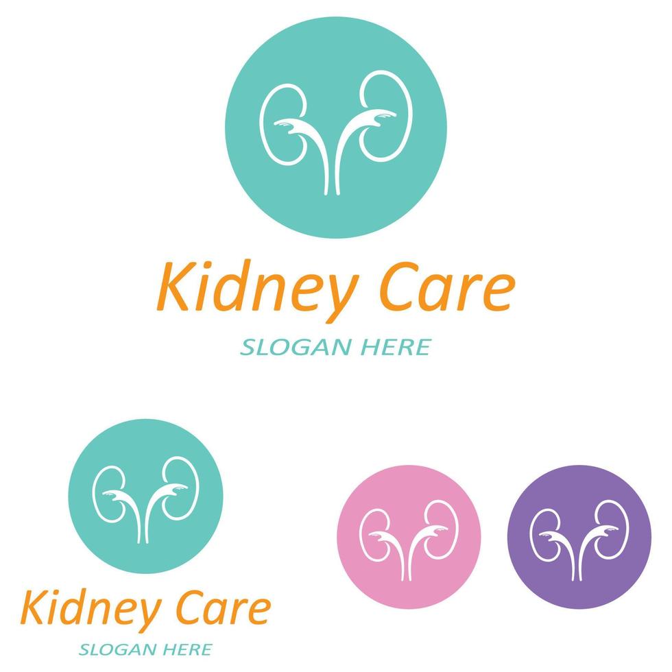 kidney health  logo  vector illusrtation