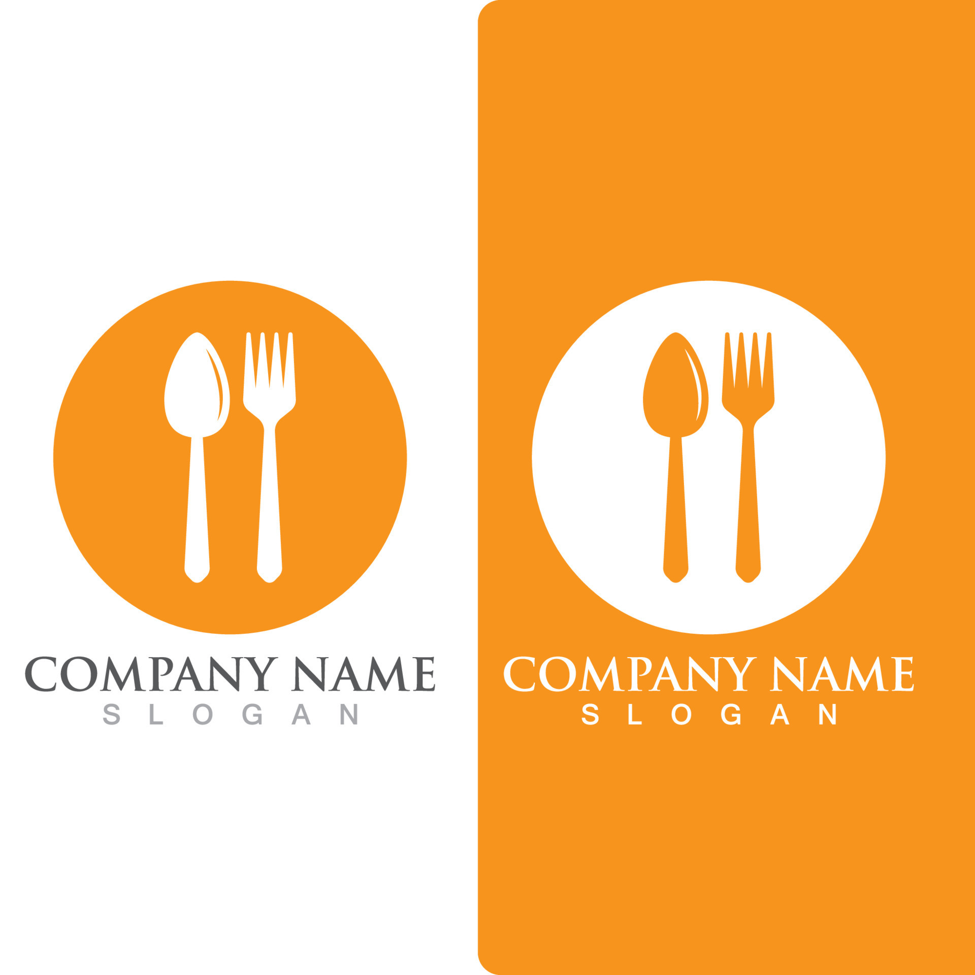 Spoon and fork logo and symbol vector 9941856 Vector Art at Vecteezy