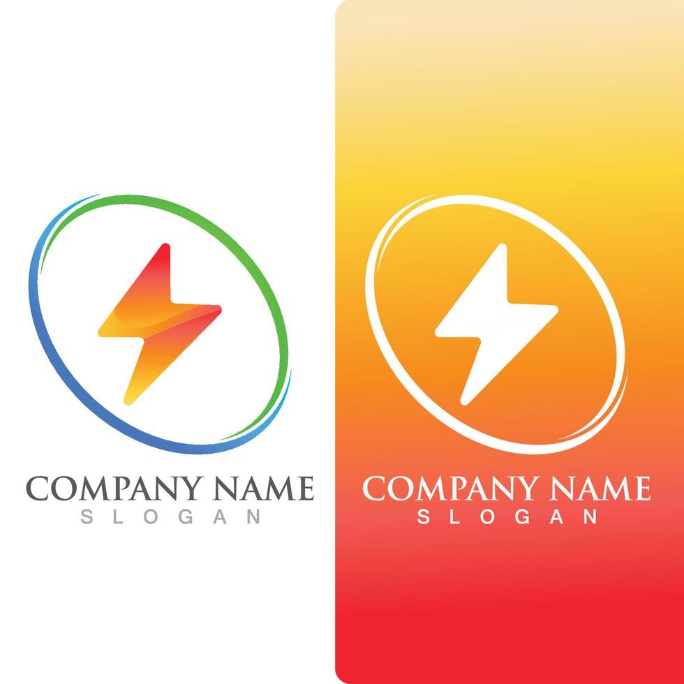 Thunderbolt logo and symbol vector 9941592 Vector Art at Vecteezy