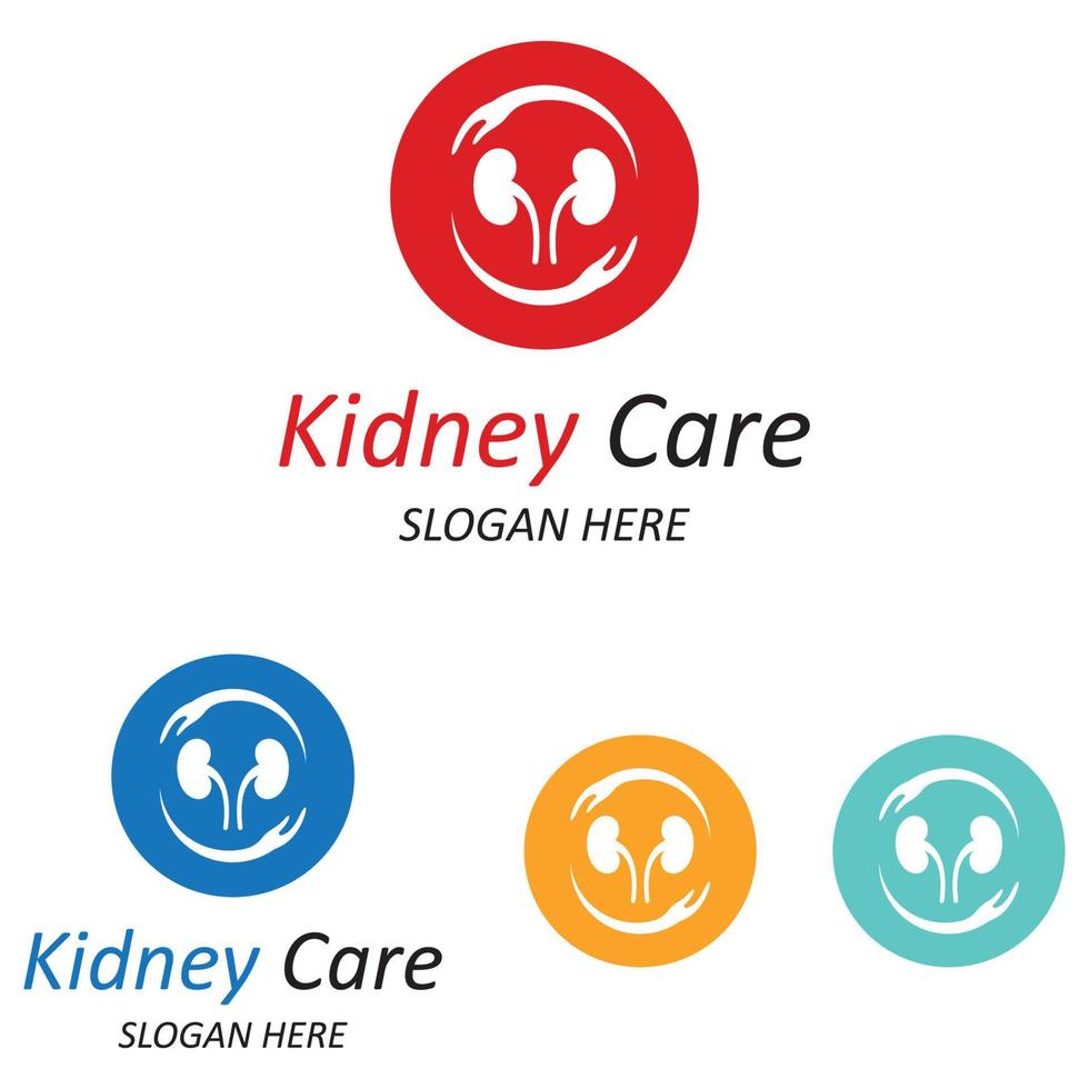 kidney health  logo  vector illusrtation