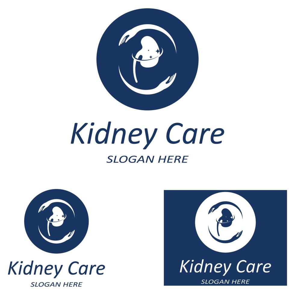 kidney health  logo  vector illusrtation
