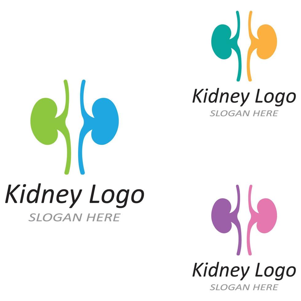 Kidney logo vector illusrtation