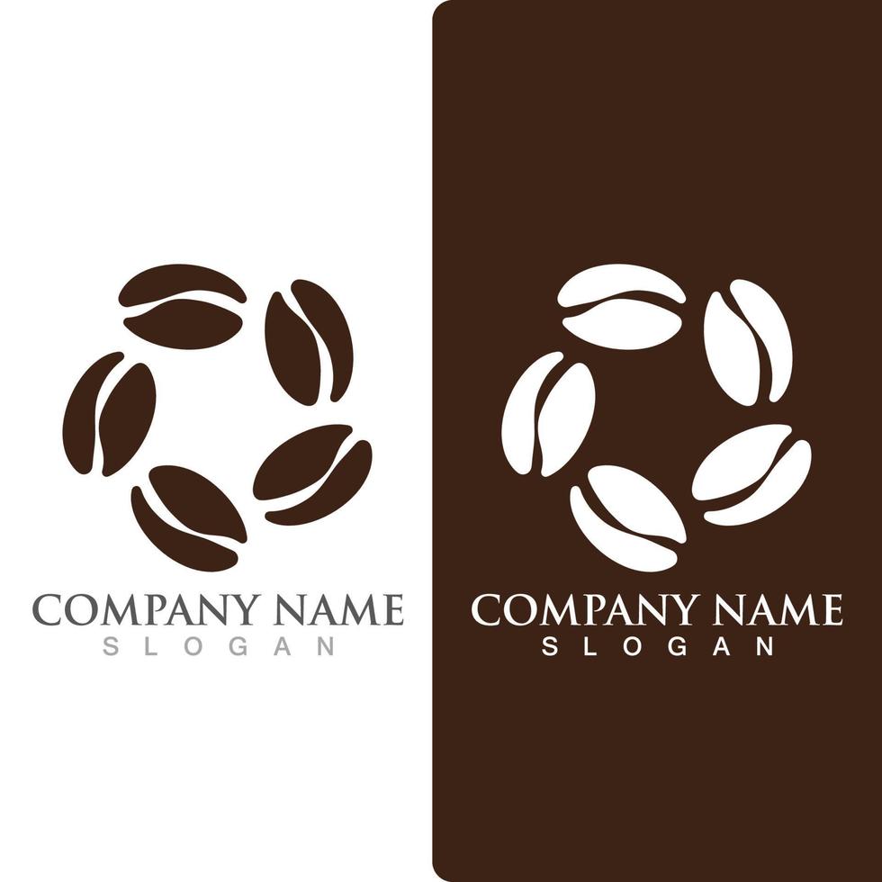 coffee bean icon vector