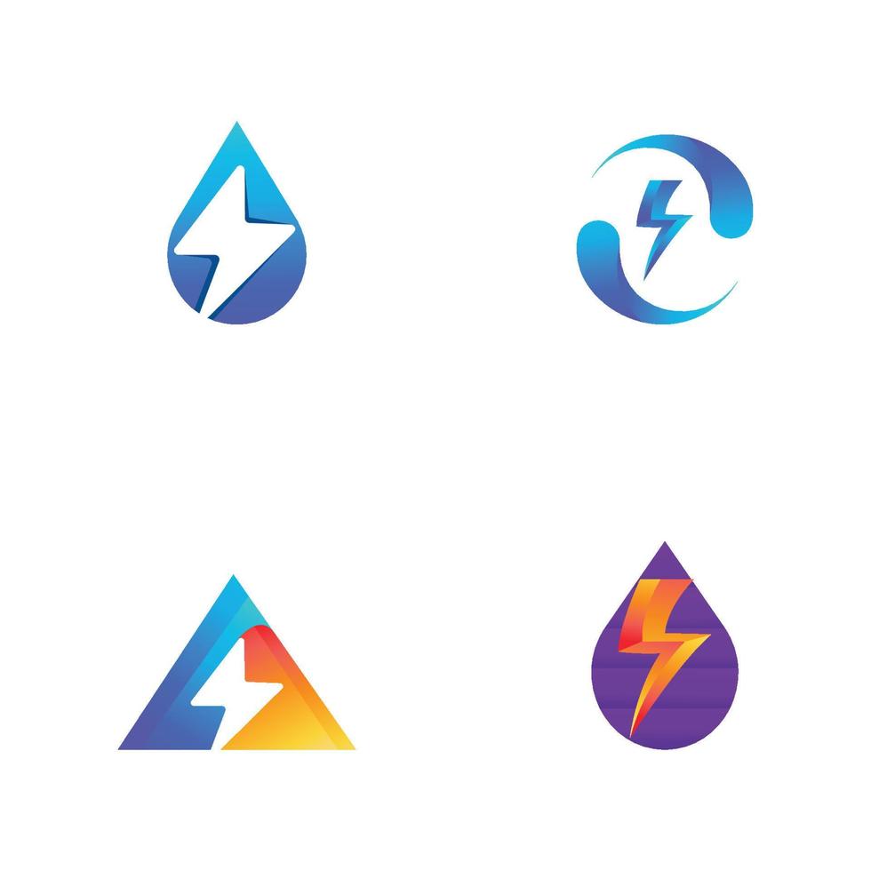 electric lightning logo, using modern vector design concept.