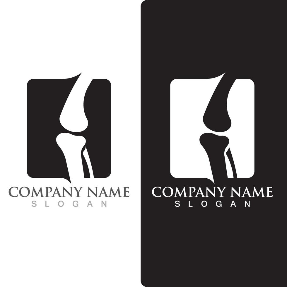 Bone logo vector template vector