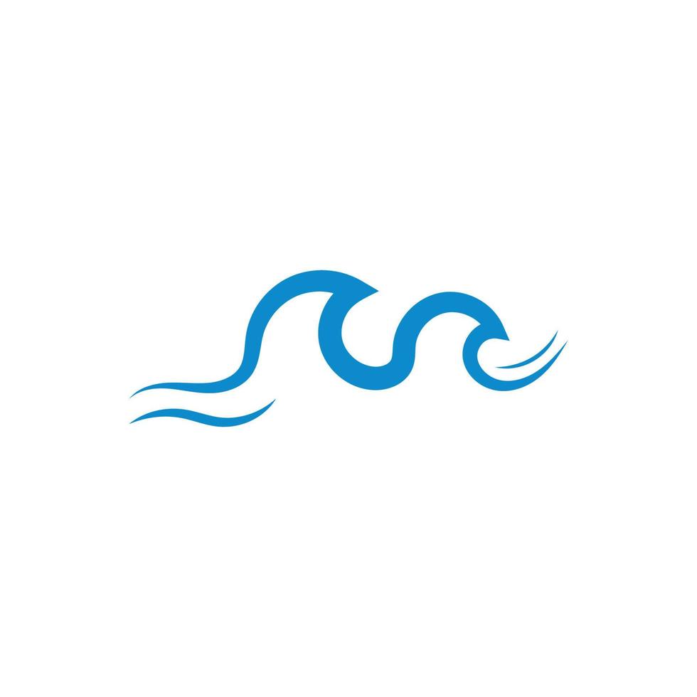 Water wave logo and Sea wave logo or beach water waves, with vector design concept.