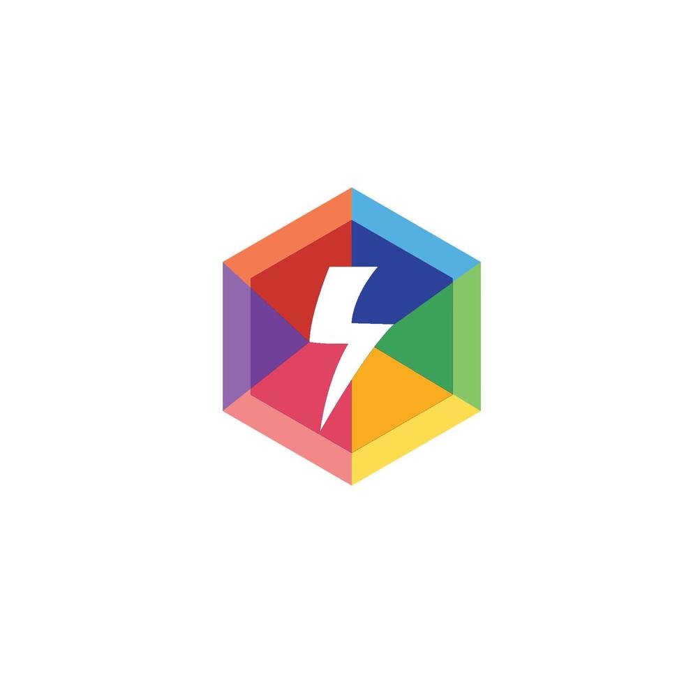 Thunderbolt logo and symbol vector