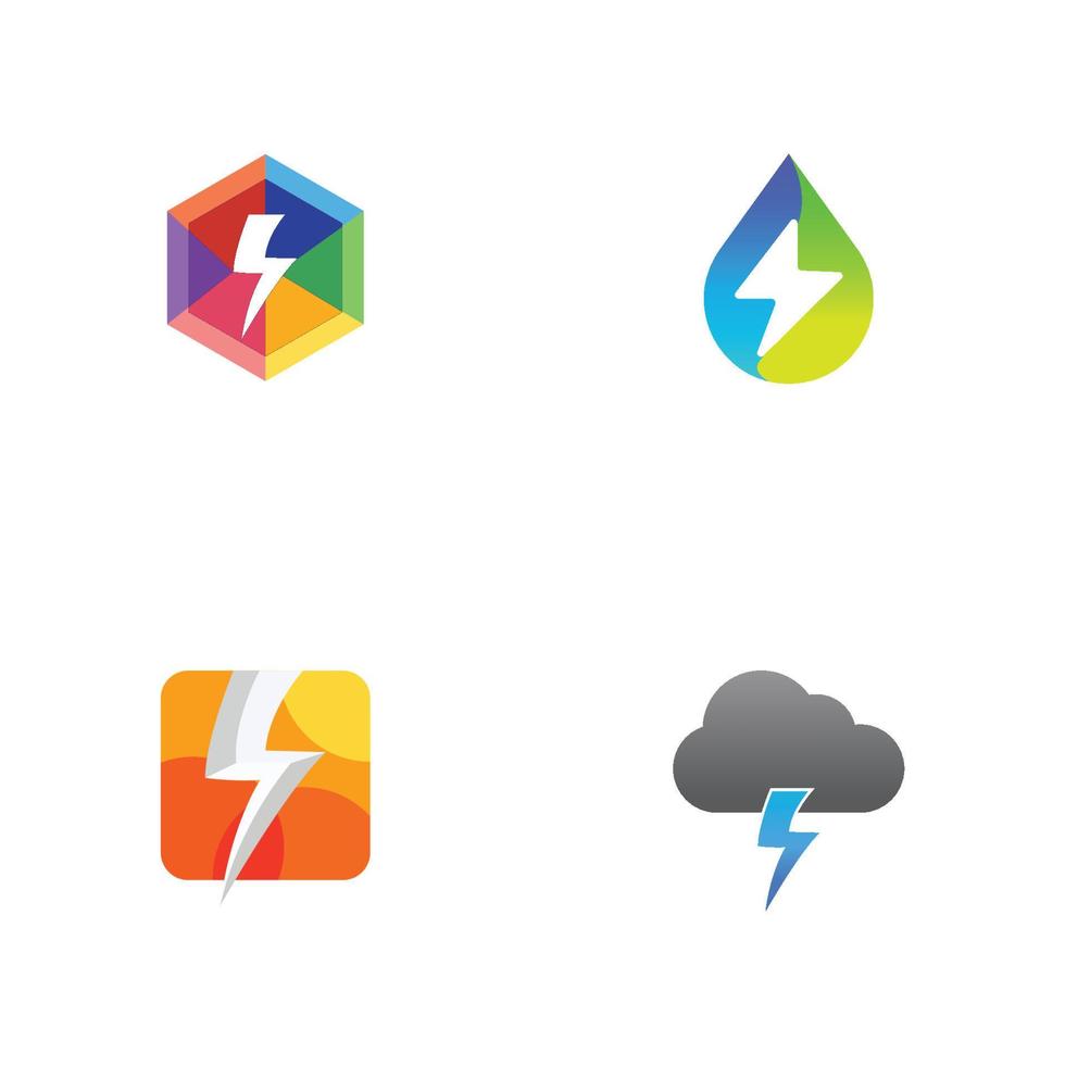 electric lightning logo, using modern vector design concept.