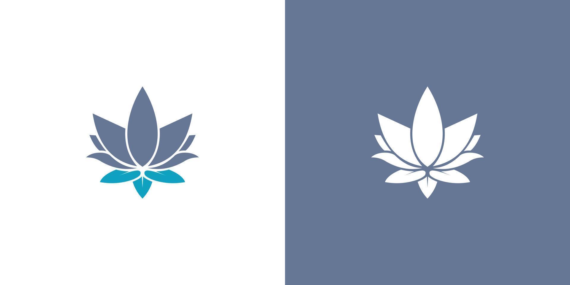 Flower Lotus Logo design vector template