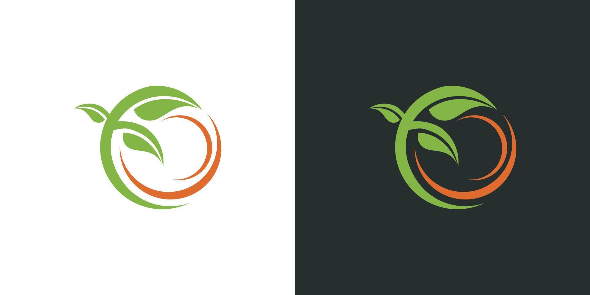 Green leaf ecology nature element vector icon