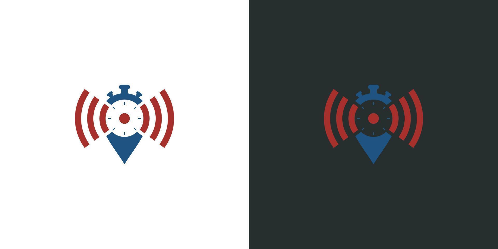 wifi location logo vector