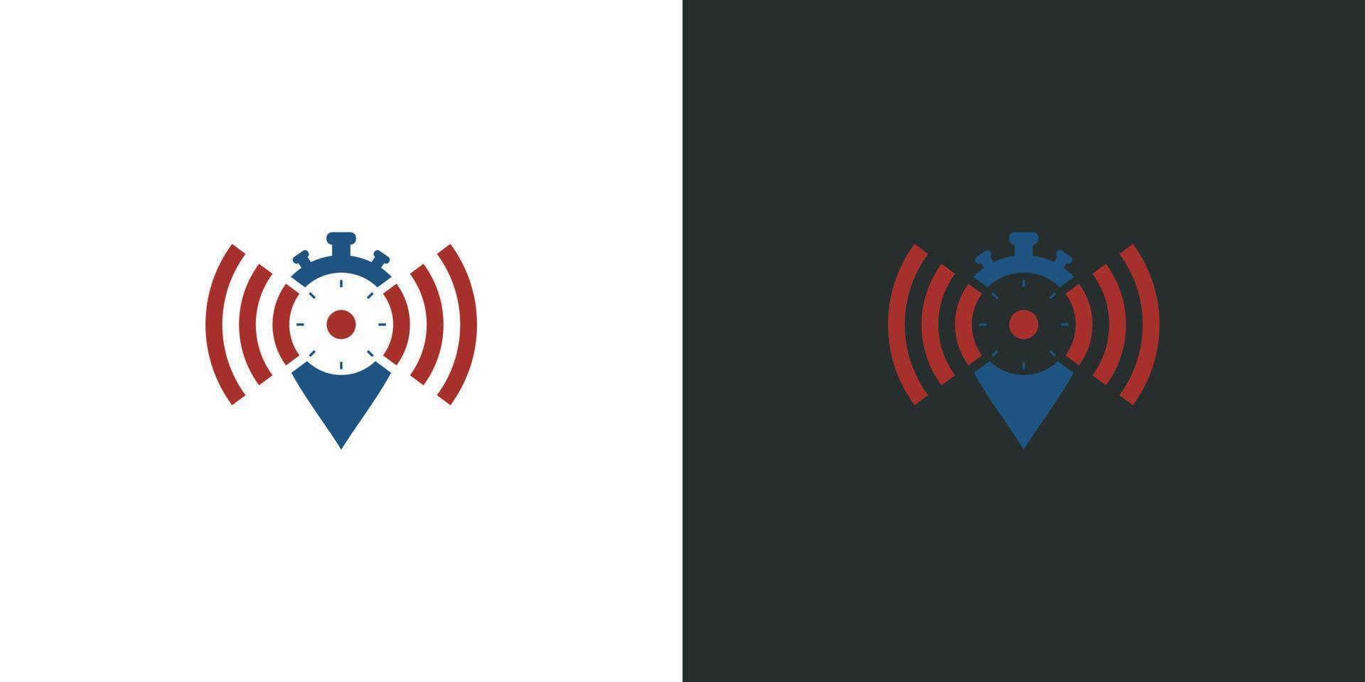 vector de logotipo de ubicación wifi