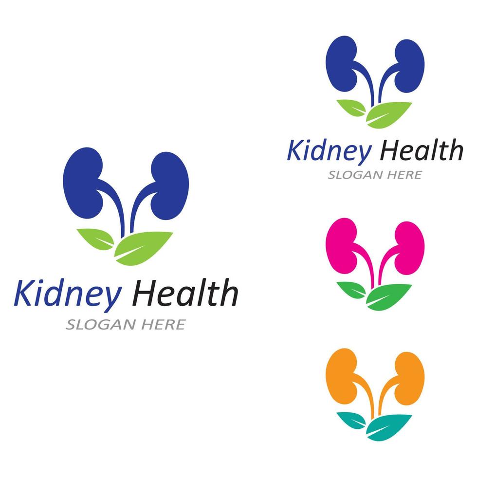 kidney health  logo  vector illusrtation