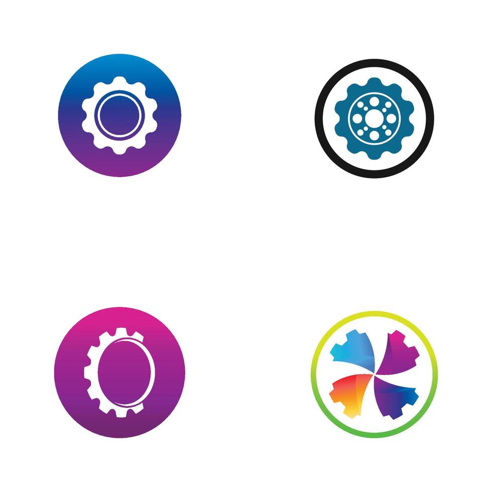 Gear Logo Template vector icon illustration design