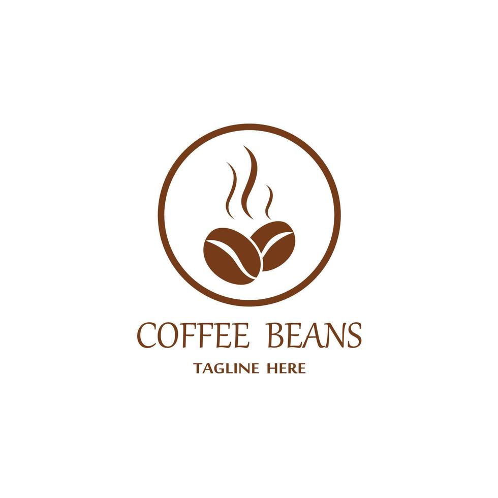 coffee bean icon vector