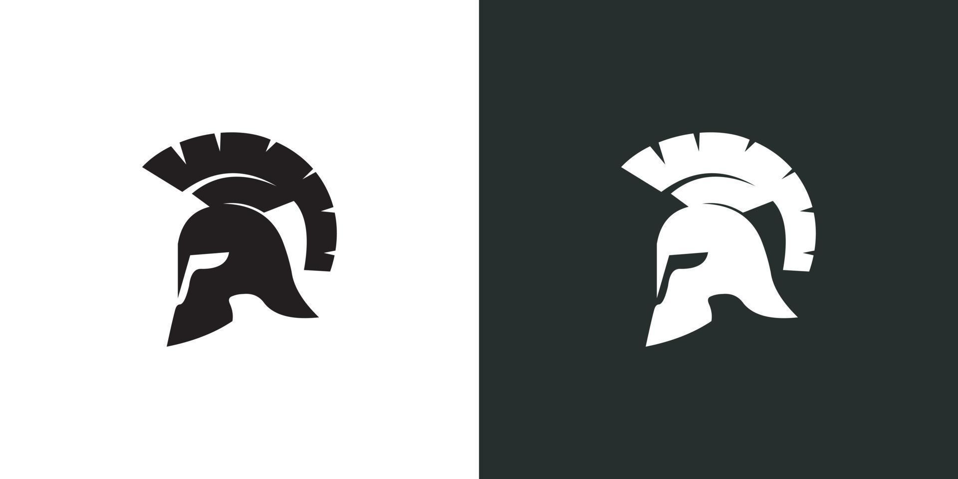 Spartan helmet logo vector designs