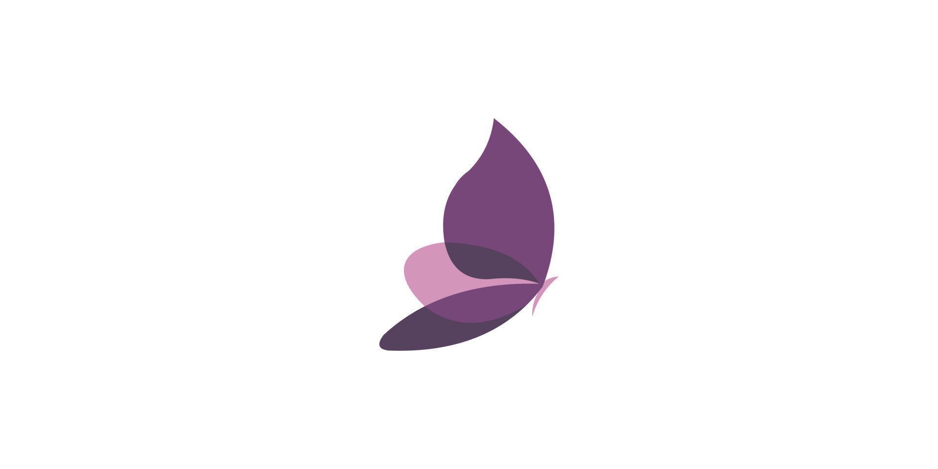 butterfly animal logo design vector
