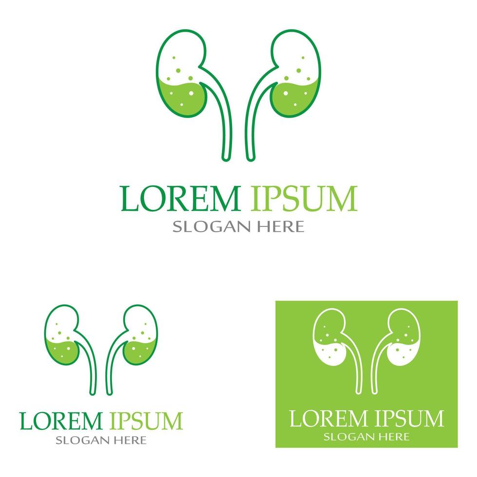 kidney health  logo  vector illusrtation