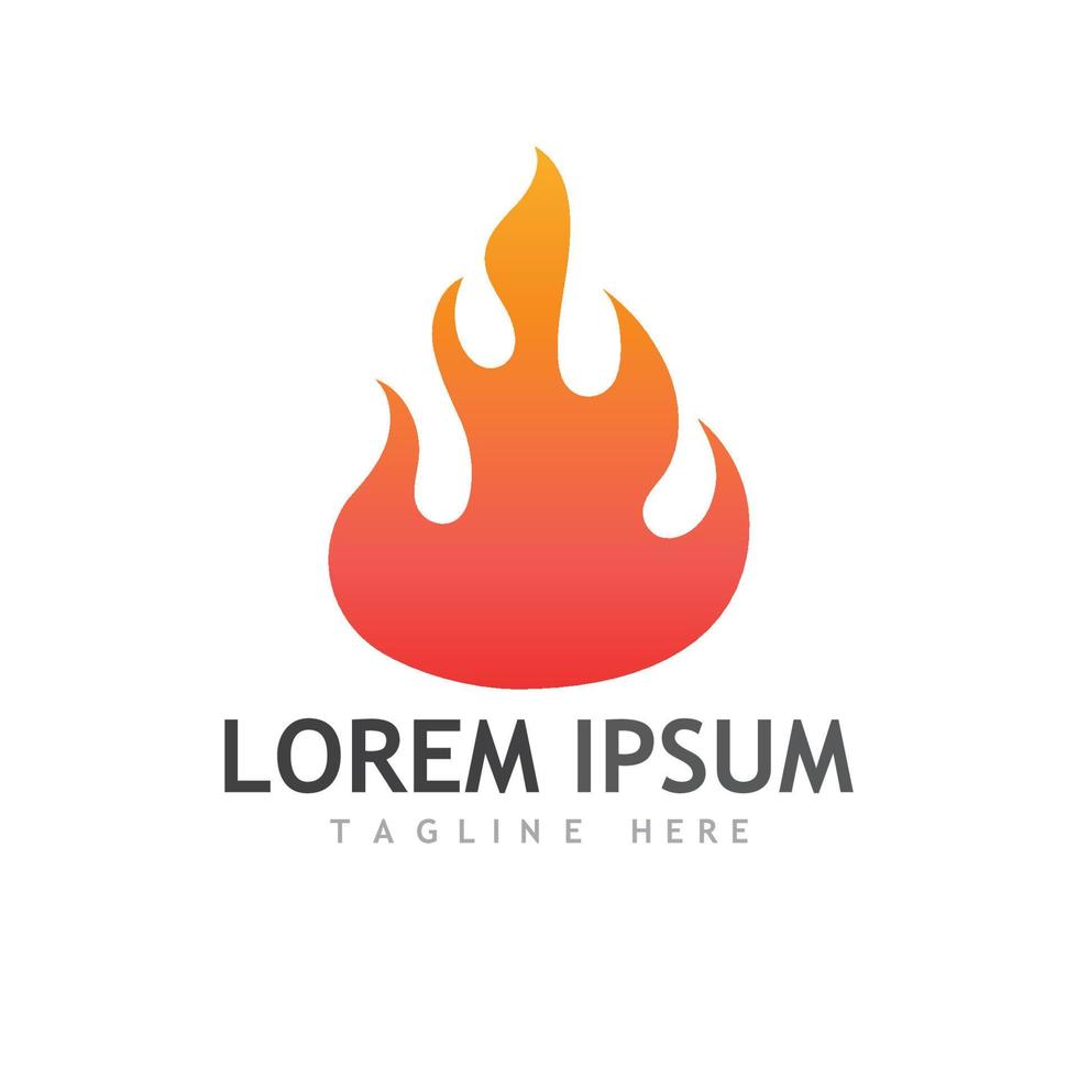 Fire or flame logo, fireball logo, and embers. Using a vector design concept.