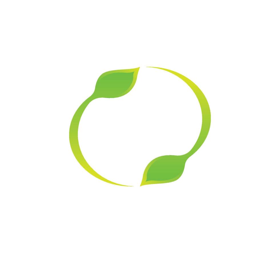 Green  leaf ecology Logo nature element vector