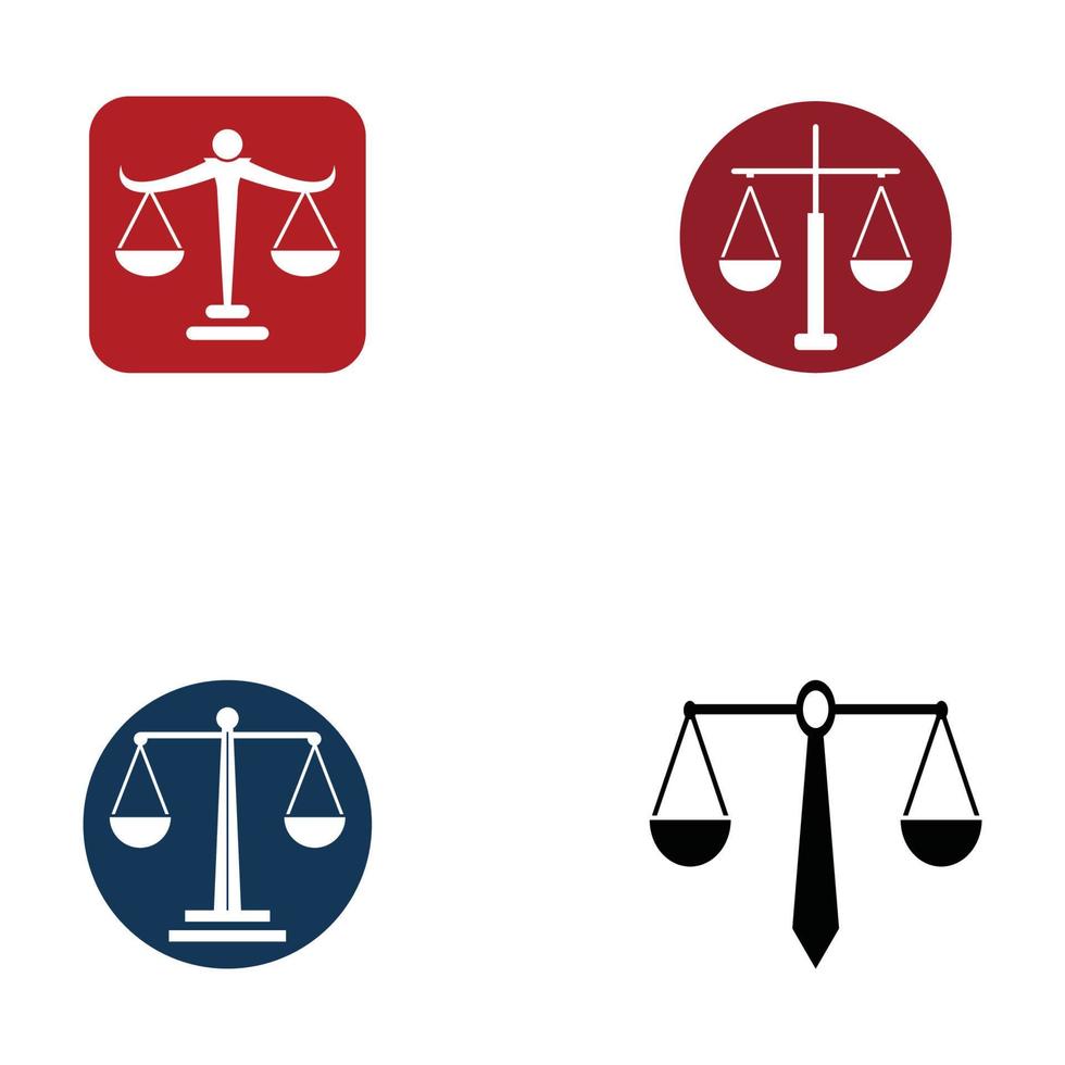 justice law Logo Template vector illsutration design