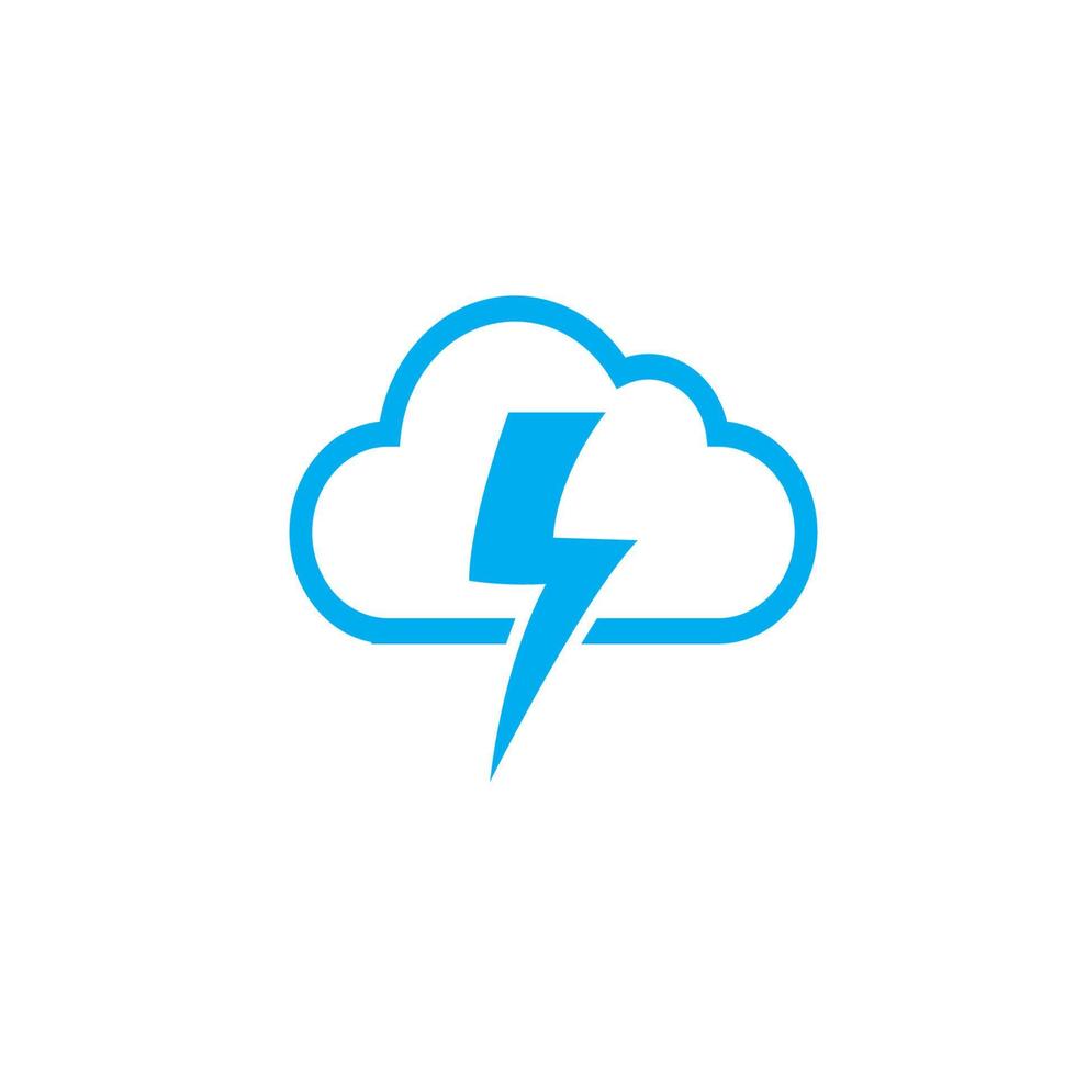 Thunderbolt logo and symbol vector