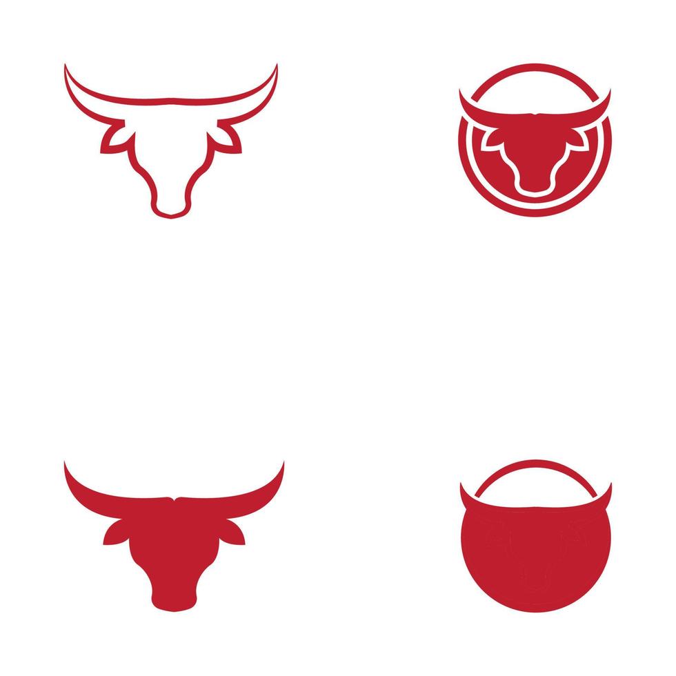 Cow horn  Logo Template vector icon illustration