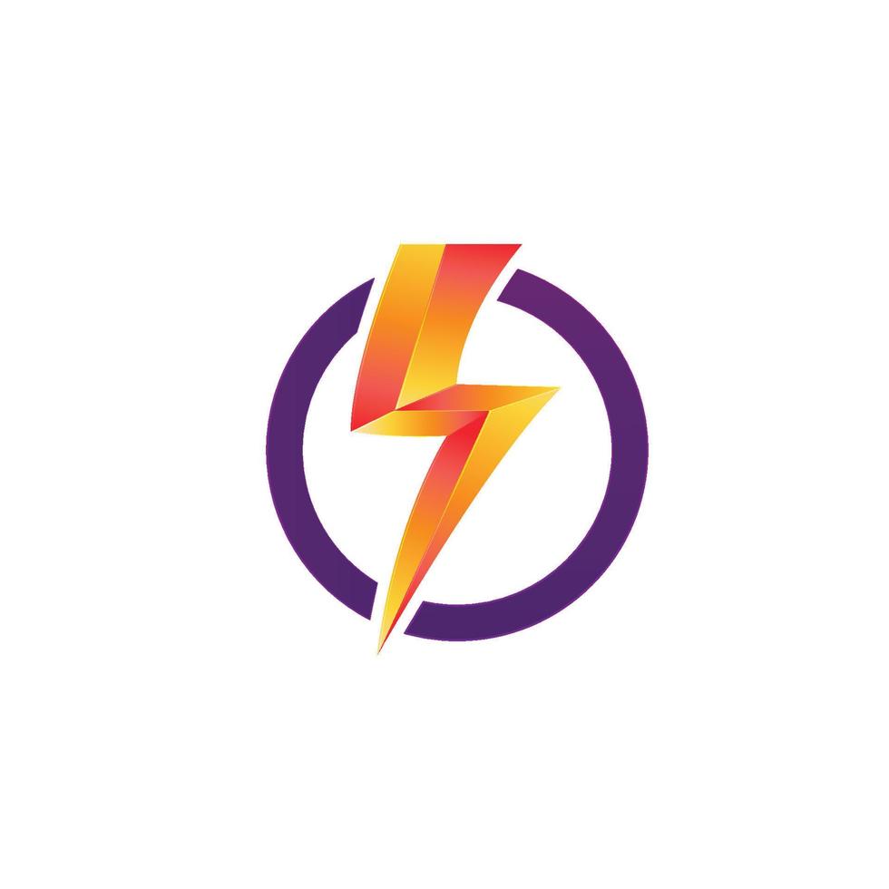 Thunderbolt logo and symbol vector