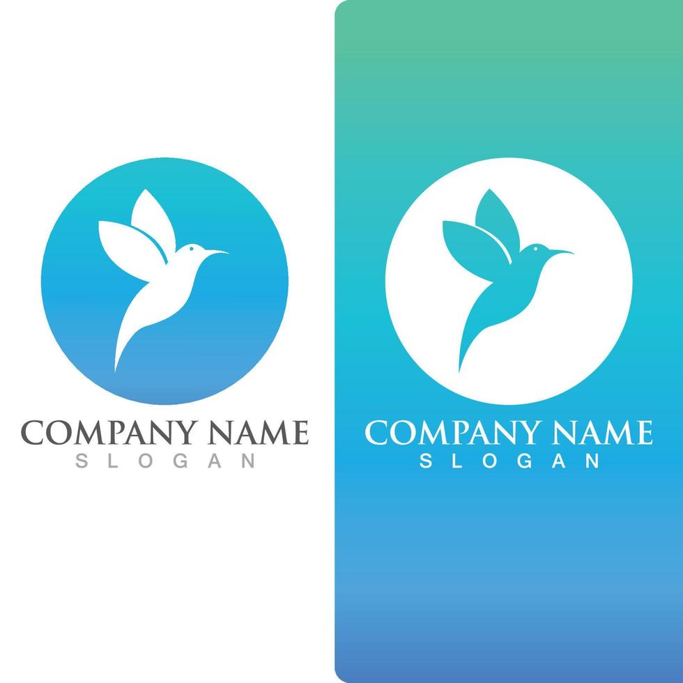Wing falcon bird  Logo Template vector