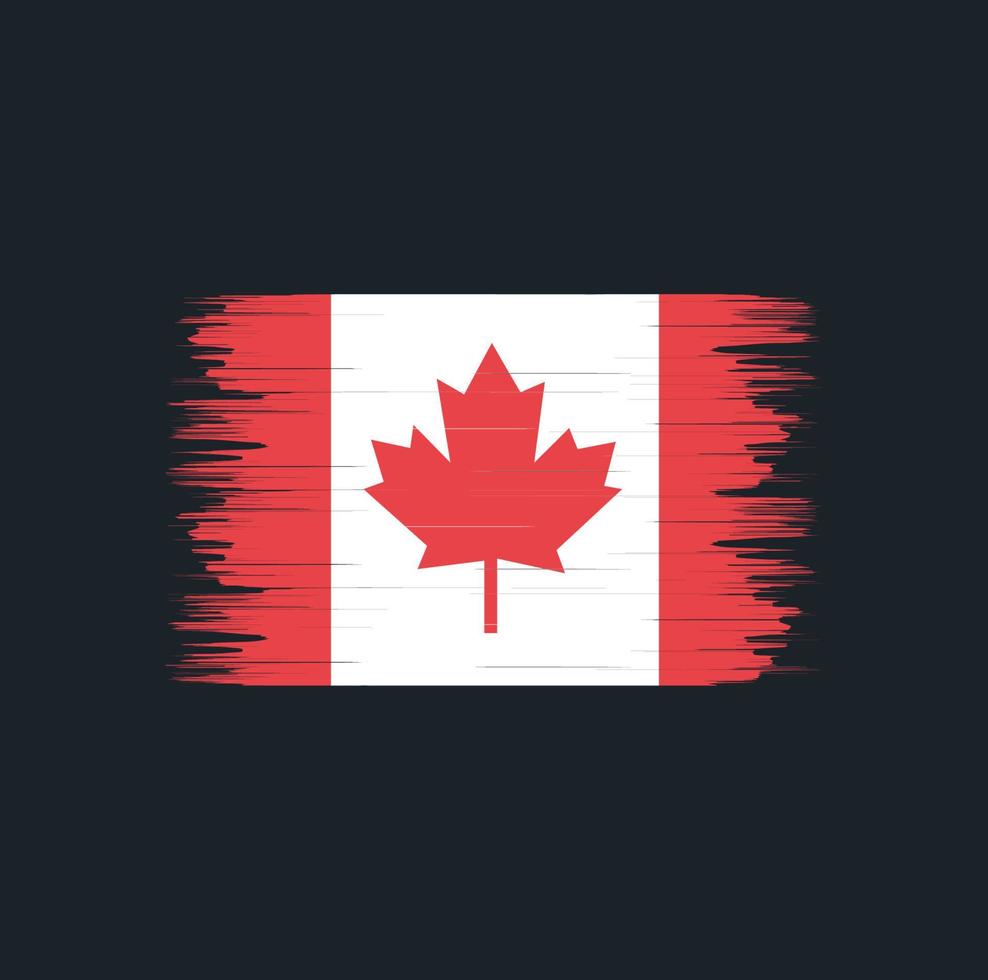 Canada Flag Brush Vector. National Flag vector