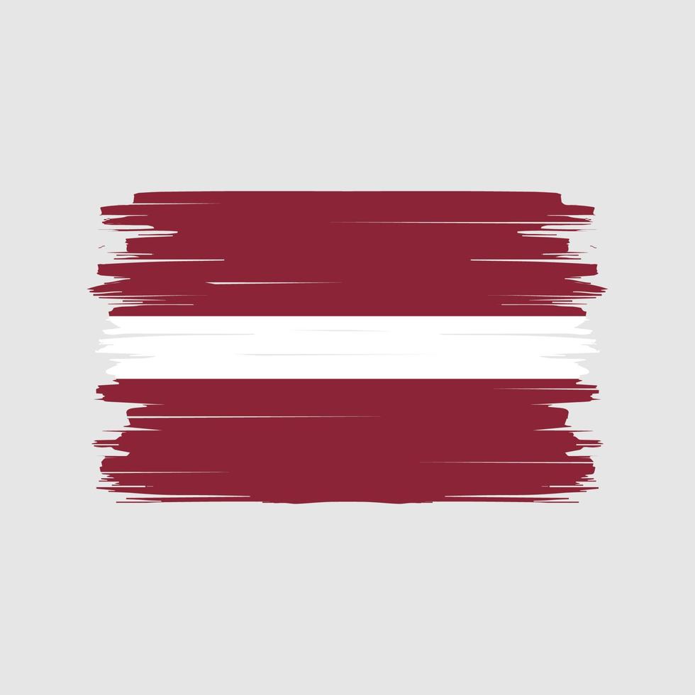 Latvia Flag Brush Vector. National Flag vector