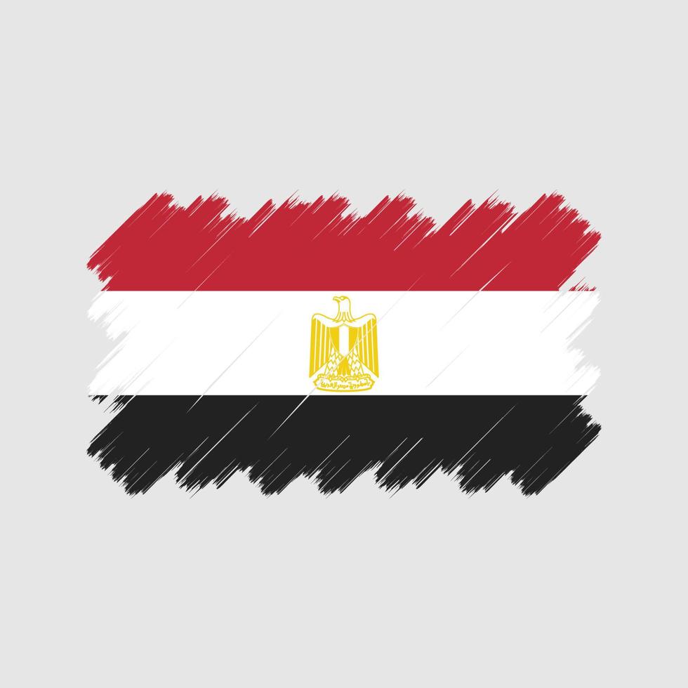 Egypt Flag Brush Strokes. National Flag vector