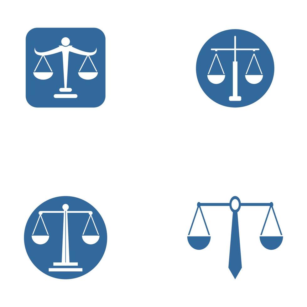 plantilla de vector de logotipo de bufete de abogados