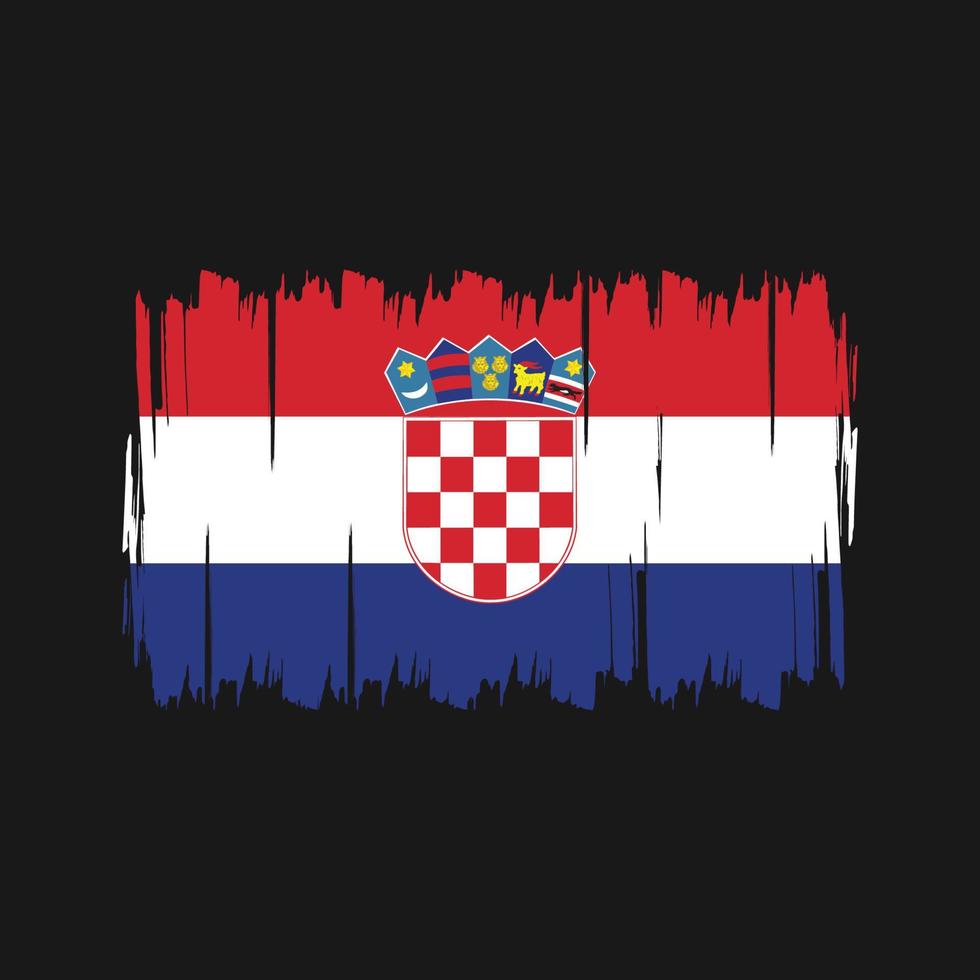 vector de la bandera de croacia. bandera nacional